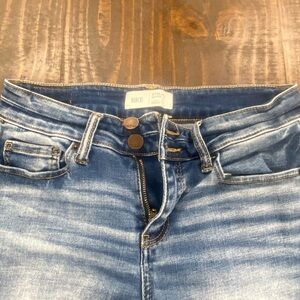 BKE Stella mid Rise slim fit boot cutLight Blue Wash Jeans